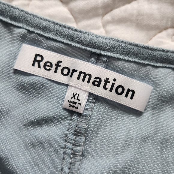 Reformation Light Blue Mini Dress - Picture 6 of 10